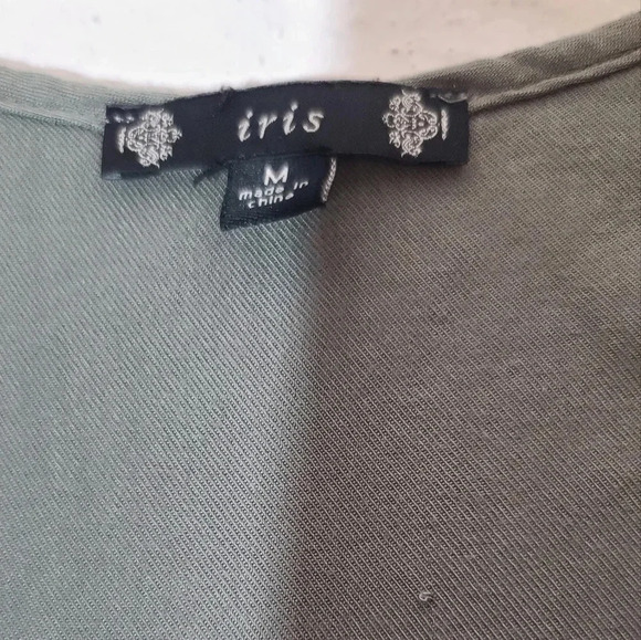 Iris | Olive Green Jumpsuit Sz M - Picture 5 of 7